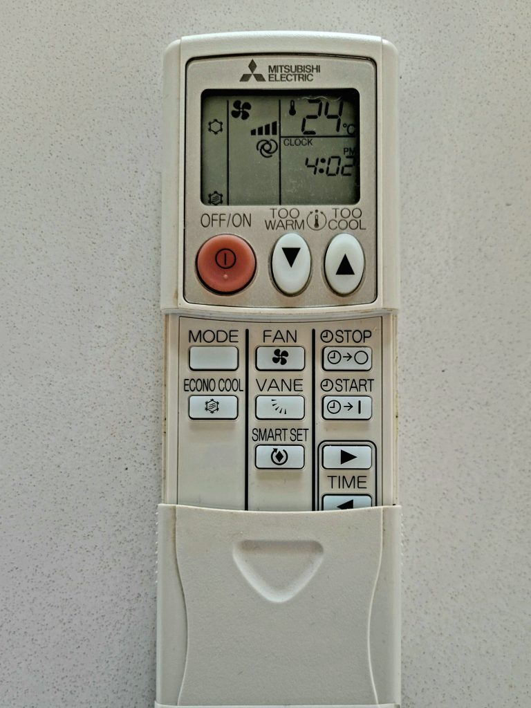 Mitsubishi AC Remote Control | villaonrideau.com